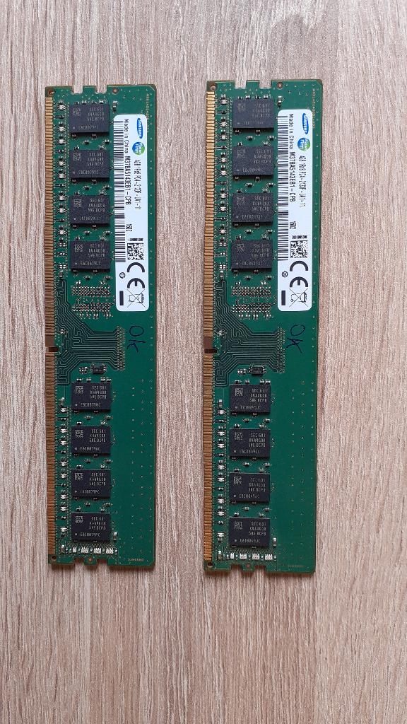 Mémoire ram DDR4 samsung 8GB (2x4) 2133, Informatique & Logiciels, Mémoire RAM, Enlèvement ou Envoi, DDR4, 8 GB, Comme neuf