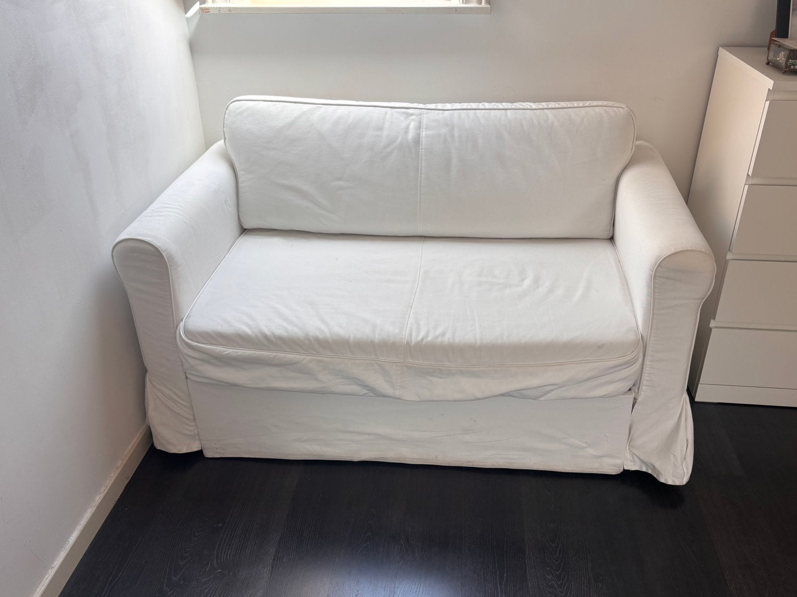 Canapé 2 places convertible IKEA, Maison & Meubles, 75 à 100 cm, Enlèvement, Utilisé, IKEA