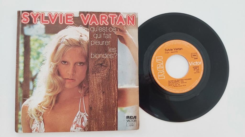 Sylvie Vartan  - Qu'est-ce qui fait pleurer les blondes ?, Enlèvement ou Envoi, Single, Comme neuf, Pop