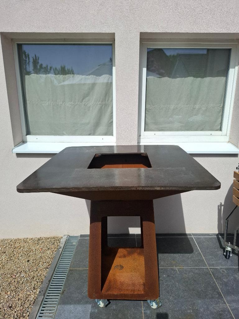 Design buiten BBQ / plancha 100cm – corten – nieuw, Ophalen, Nieuw, Niet bekend