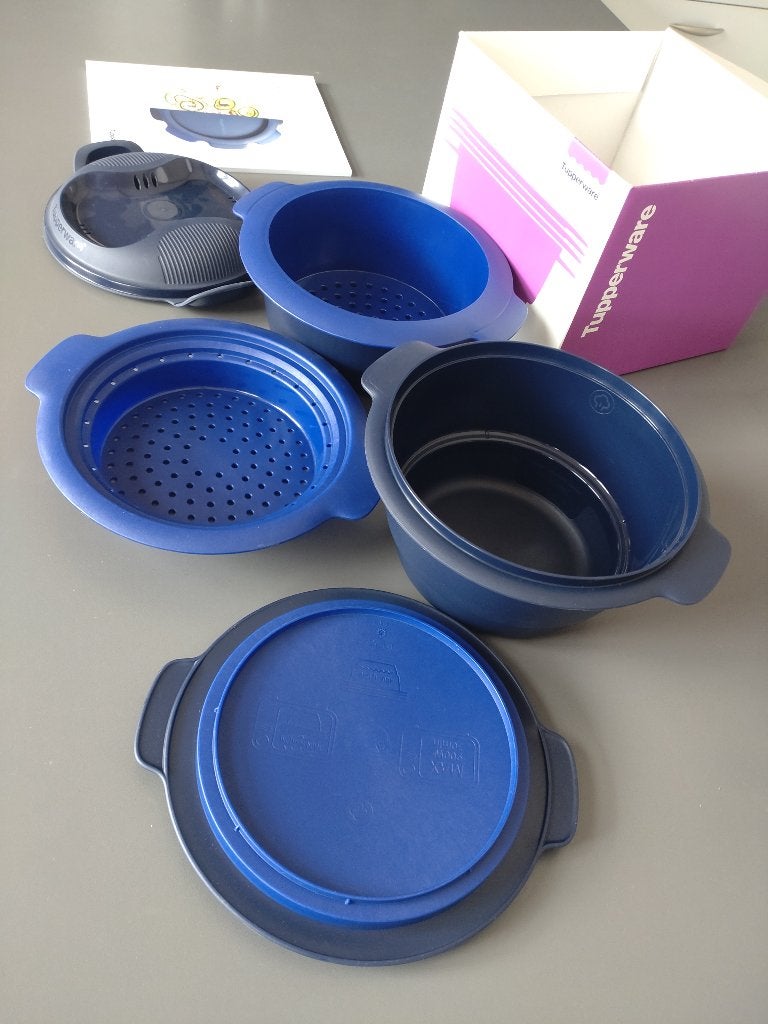 Tupperware stoom/kookset Micro Urban Millenial (ongebruikt), Enlèvement, Neuf, Bleu, Autres types