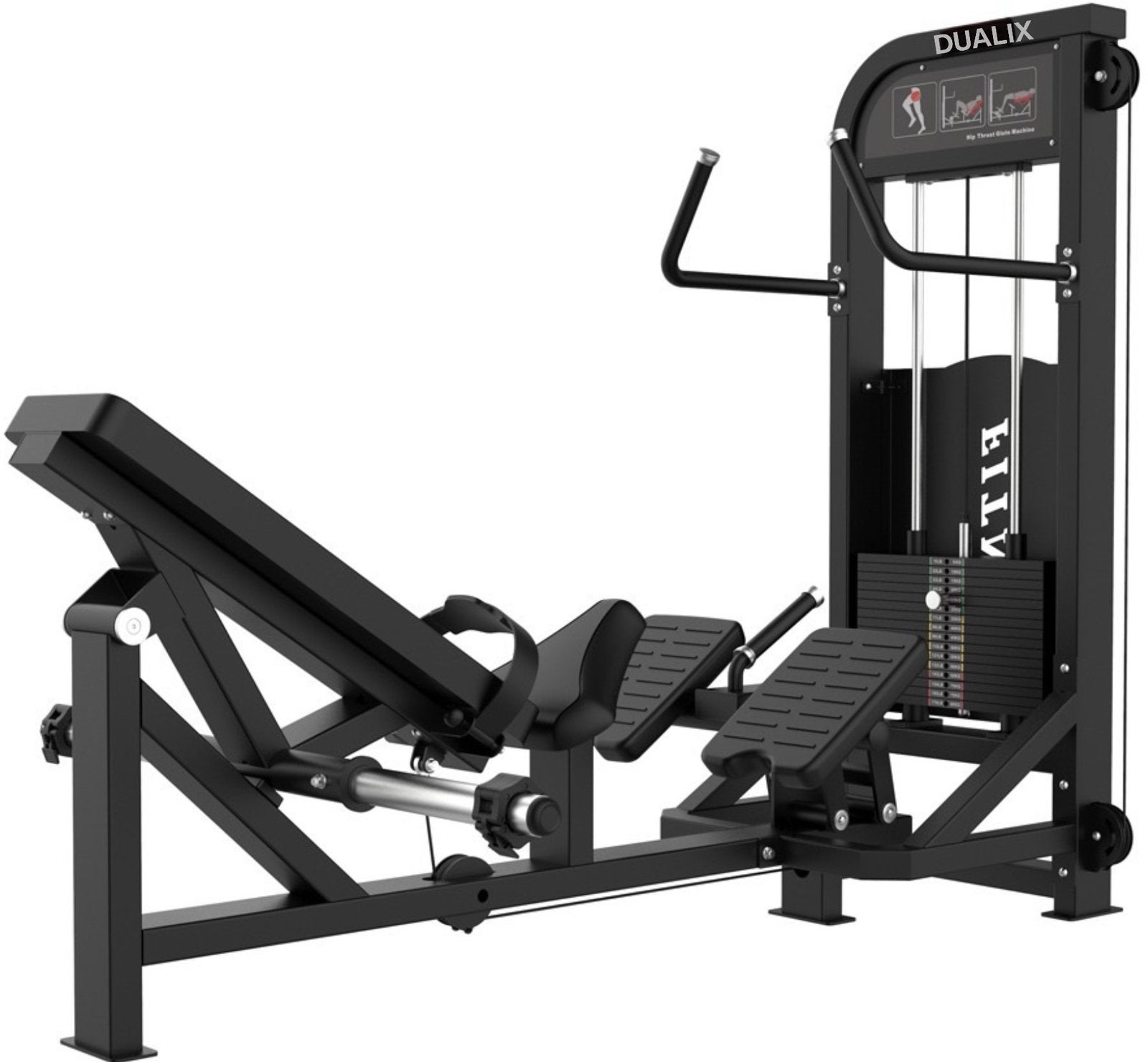 Dualix Dual Glute Hip Thrust Pin Loaded 120kg / Plate Loaded, Sport en Fitness, Ophalen of Verzenden, Nieuw