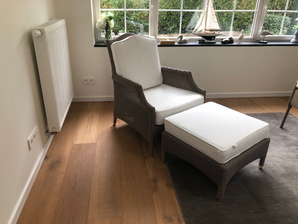 Fauteuil "Vincent Sheppard" et son repose-pieds, Maison & Meubles, Fauteuils, Enlèvement, Comme neuf