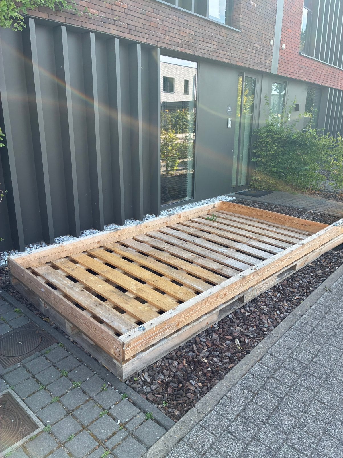 Houten palet, Ophalen, Gebruikt