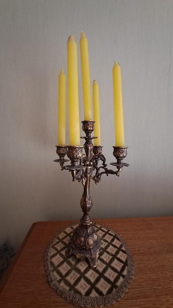 Koperen kandelaar, Antiek en Kunst, Ophalen, Koper of Brons