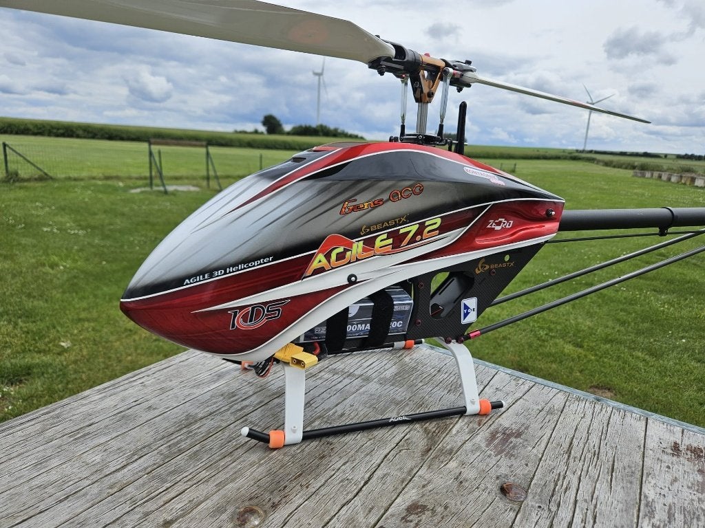 KDS agile 7.2 hélicoptère rc électrique kit., Ophalen, Zo goed als nieuw, Elektro, Helikopter
