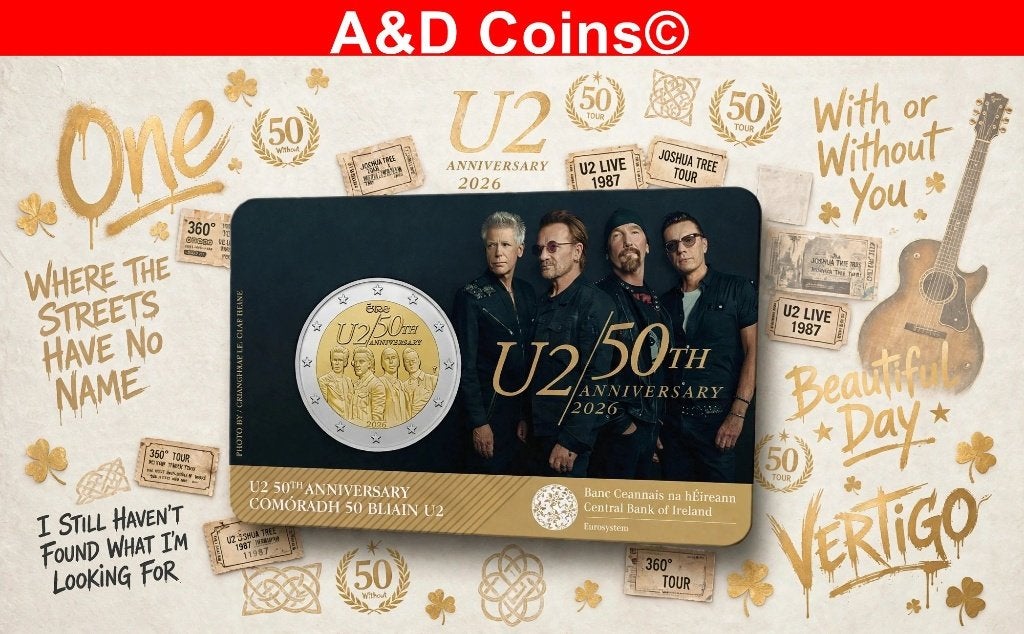 Ierland 2 Euro Coincard 2026, Ophalen of Verzenden, Ierland, 2 euro, Losse munt