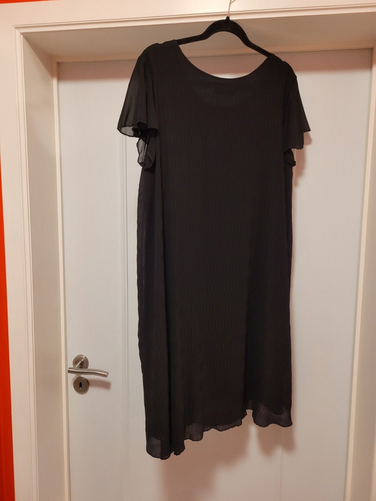 zwart gevoerd kleedje, 48 Paprika. strijkvrij., Kleding | Dames, Grote Maten, Ophalen of Verzenden, Zo goed als nieuw, Paprika