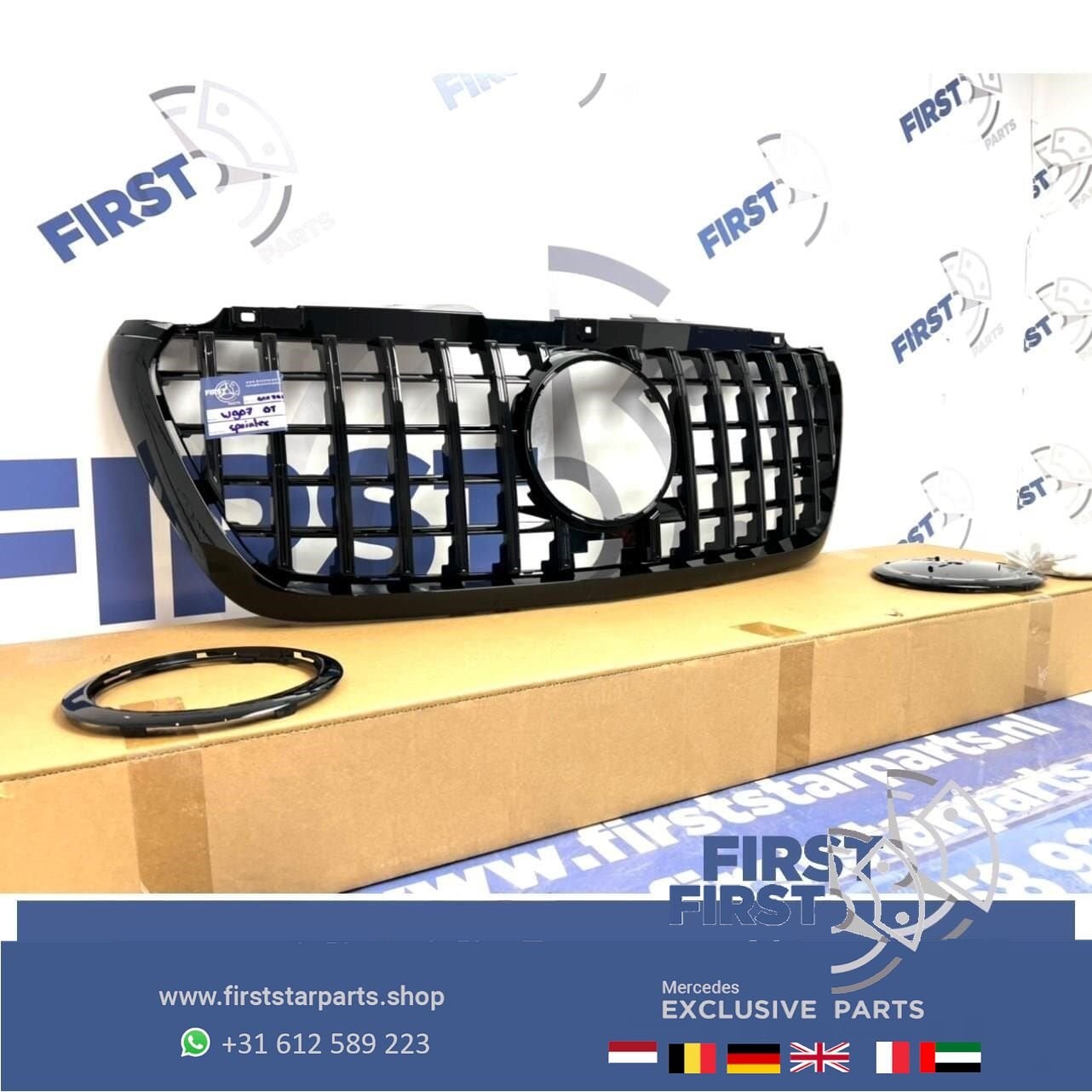 W907 AMG PANAMERICANA GT VOORBUMPER GRIL Mercedes SPRINTER 9, Utilisé, -, -, Enlèvement ou Envoi