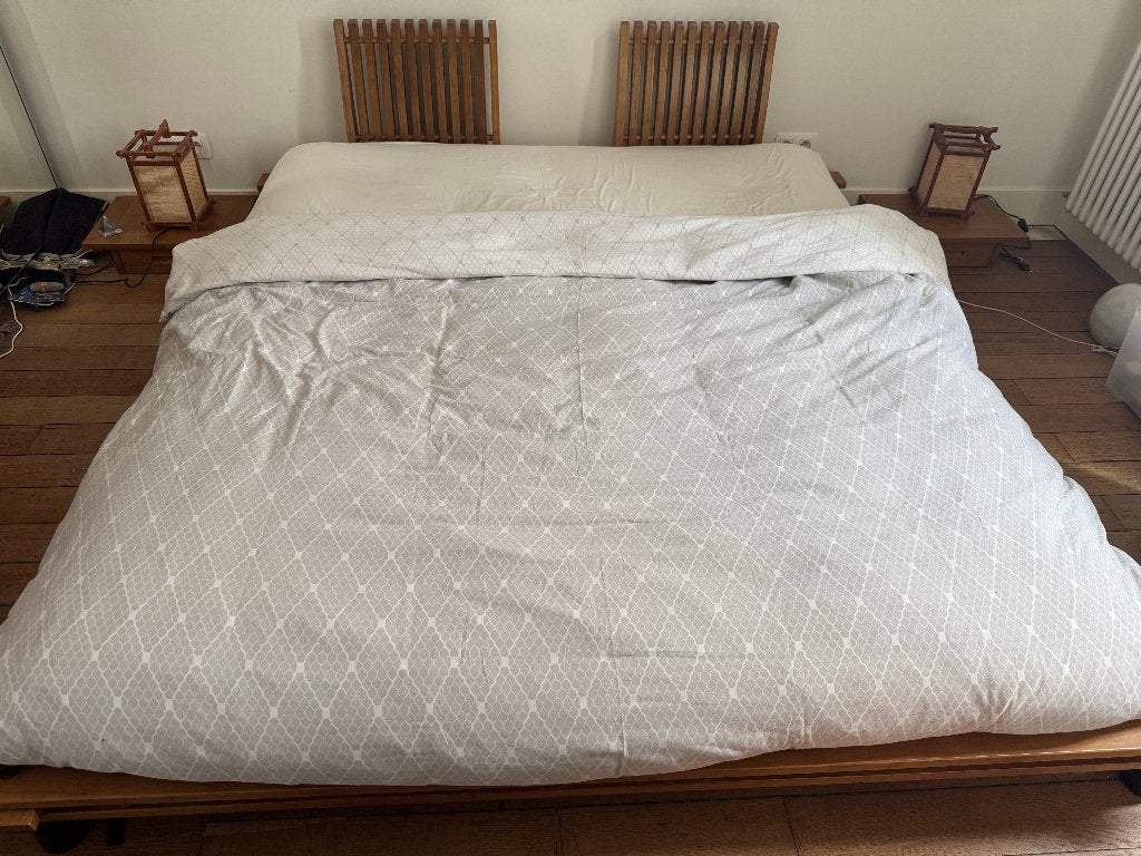 Ensemble Futon haut de gamme - Futon Design - Sate San, Enlèvement, Utilisé, 200 cm, Bois