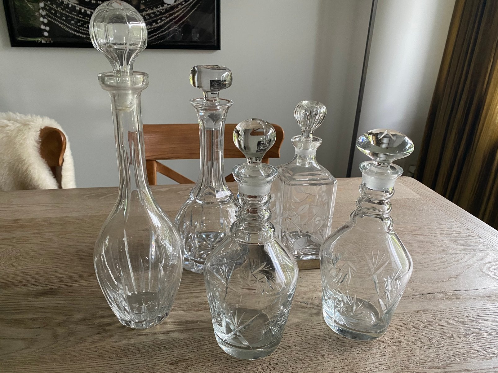 Kristallen karaffen, Ophalen
