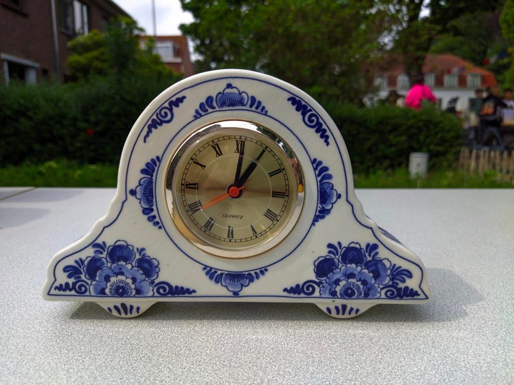 Klokje Delfts blauw, Antiek en Kunst, Antiek | Klokken, Ophalen