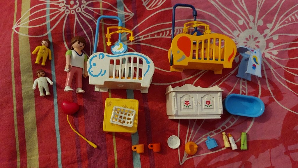 Playmobil lot chambre maman et jumeaux, Ophalen