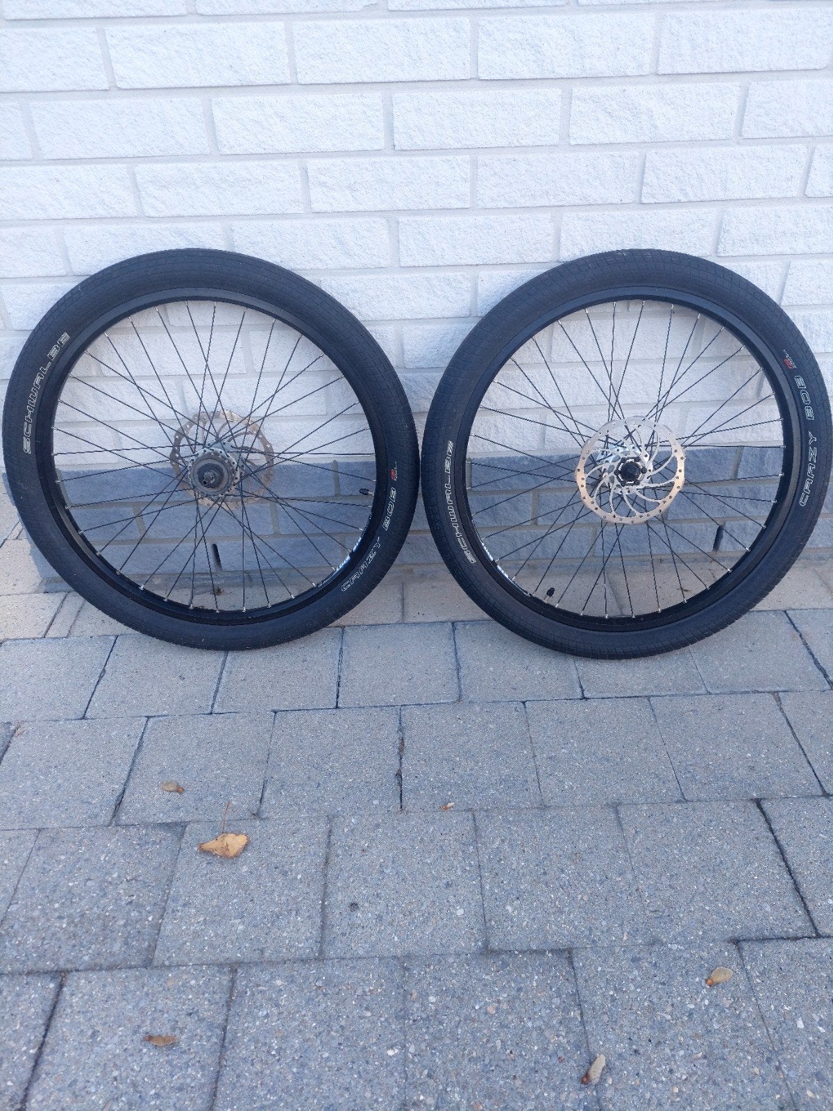 Set wielen 26"  26 2,35.Rigida velgen, Enlèvement ou Envoi, Comme neuf, Frein à disque, Vitesses