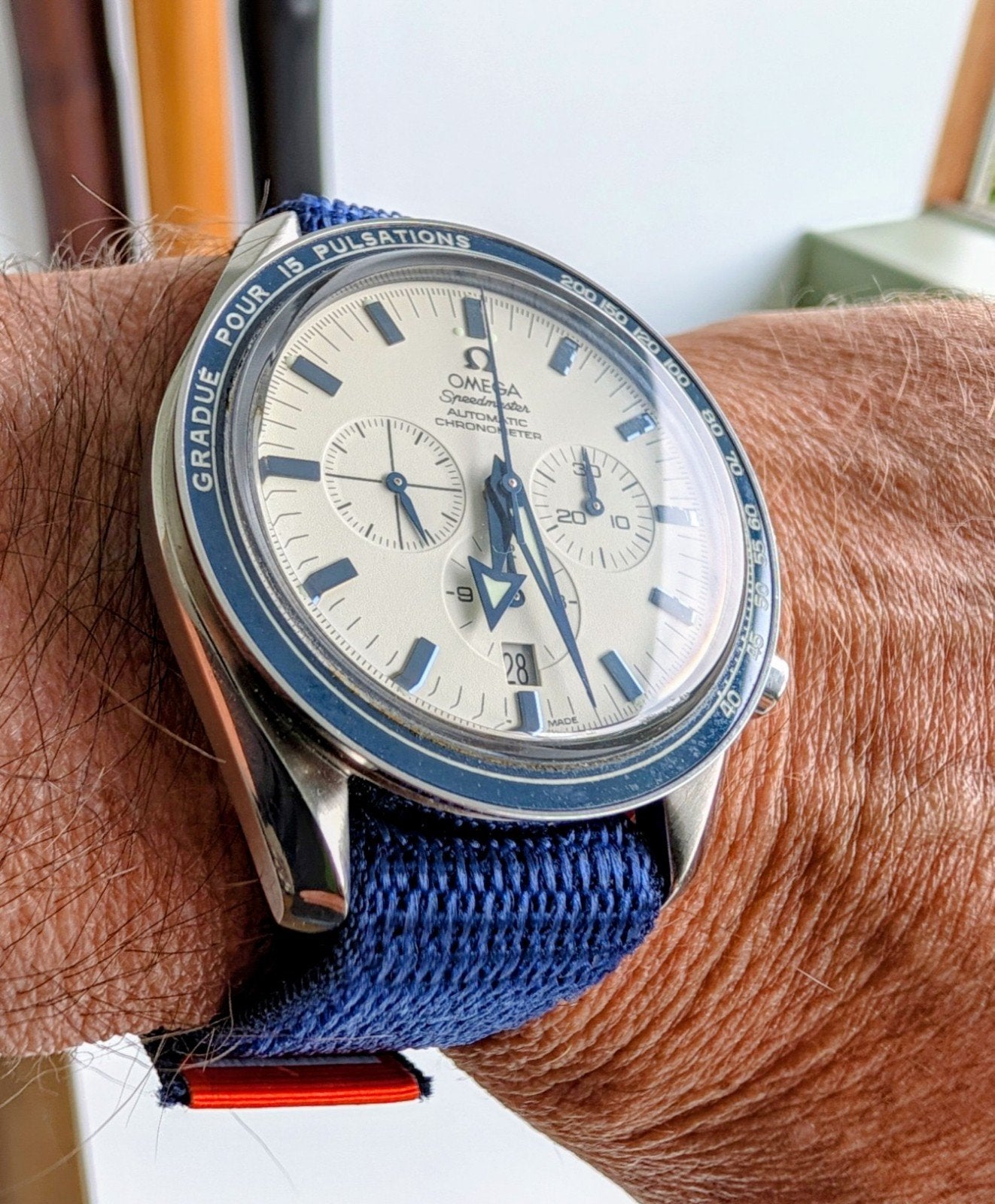 Omega speedmaster broad arrow automatique, Acier, Acier, Omega
