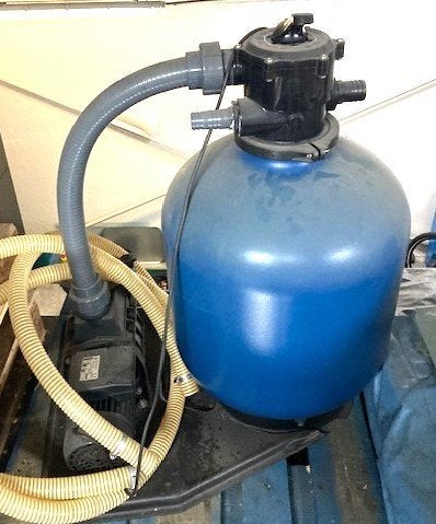 Zwembad zandfilter met zwembad, Tuin en Terras, Zwembad-toebehoren, Ophalen, Gebruikt, Zwembadpomp
