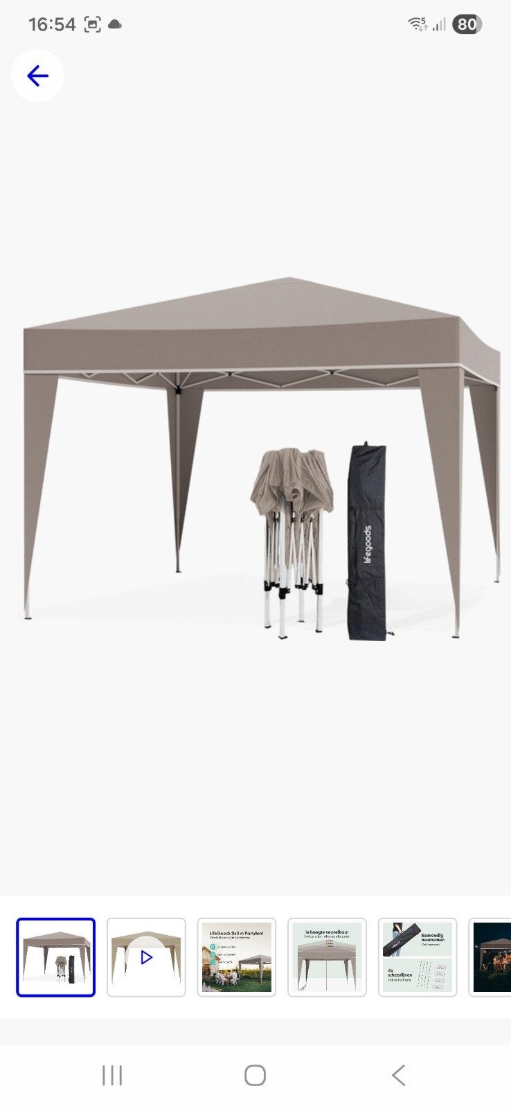 tent, Tuin en Terras, Ophalen