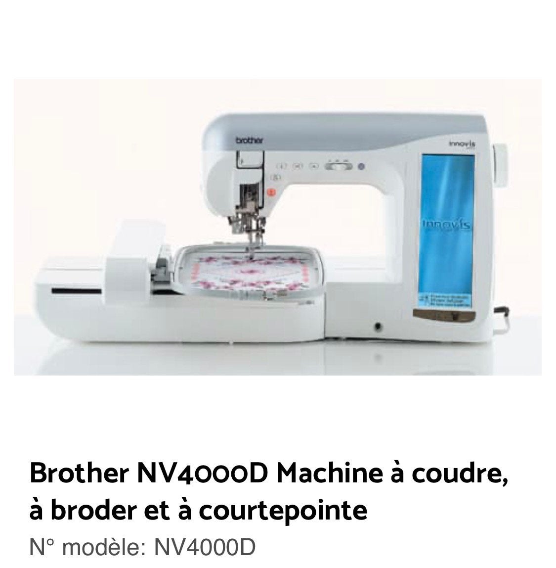 Broer Innovis 4000D, Hobby en Vrije tijd, Ophalen, Gebruikt, Naaimachine, Brother