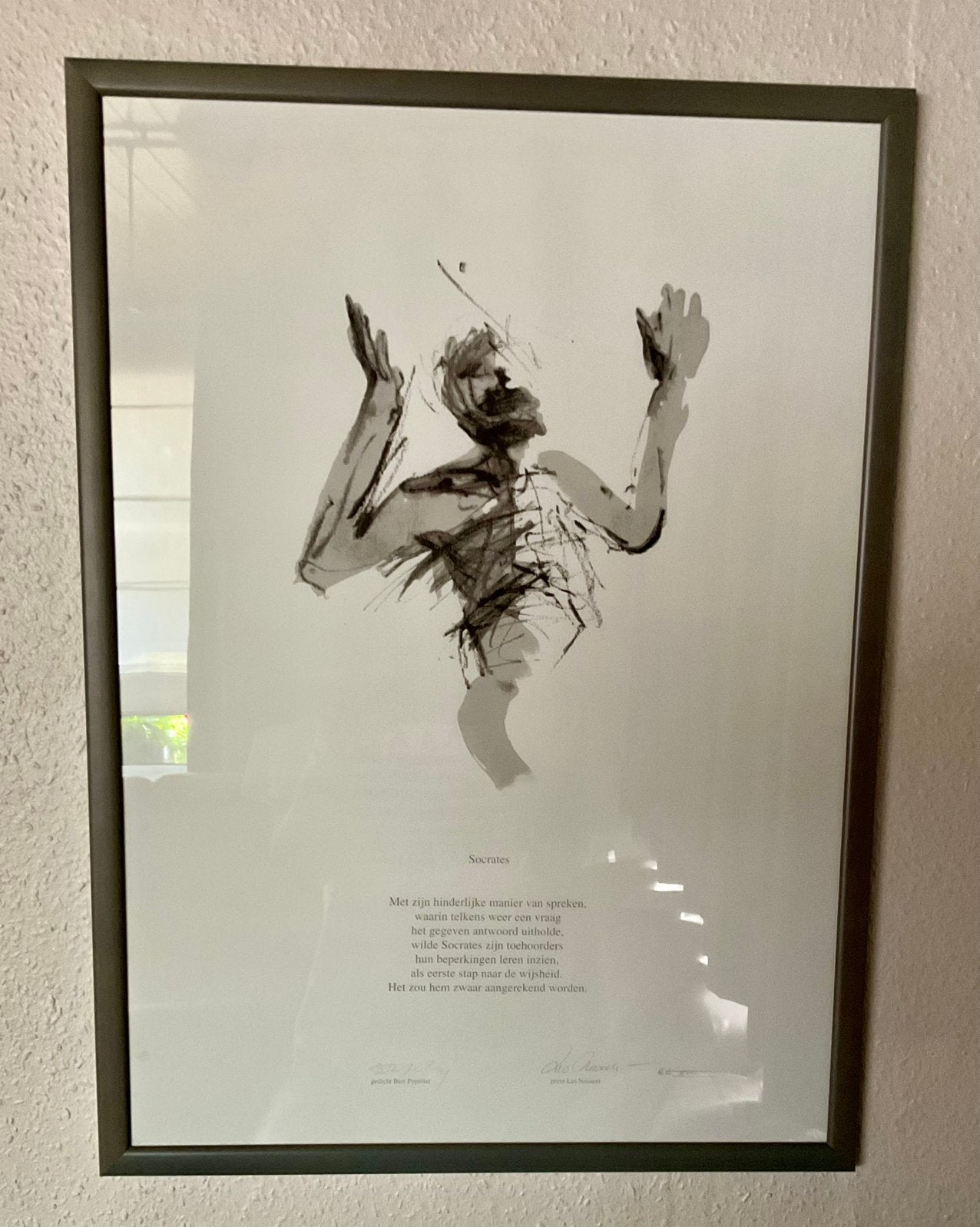 Socrates, Antiek en Kunst, Ophalen, Print, Print/reproductie, Met ophangsysteem