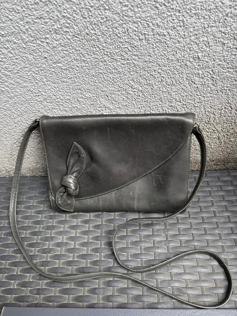 Sac à bandoulière Valentino, Enlèvement ou Envoi, Comme neuf, Gris, Cuir