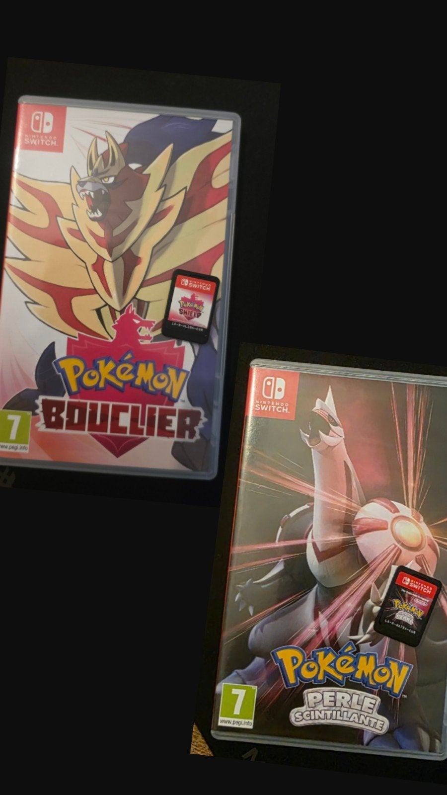 Pokémon Shining Pearl + Pokémon Shield - Nintendo Switch, Games en Spelcomputers, Games | Nintendo Switch, Zo goed als nieuw, Vanaf 7 jaar