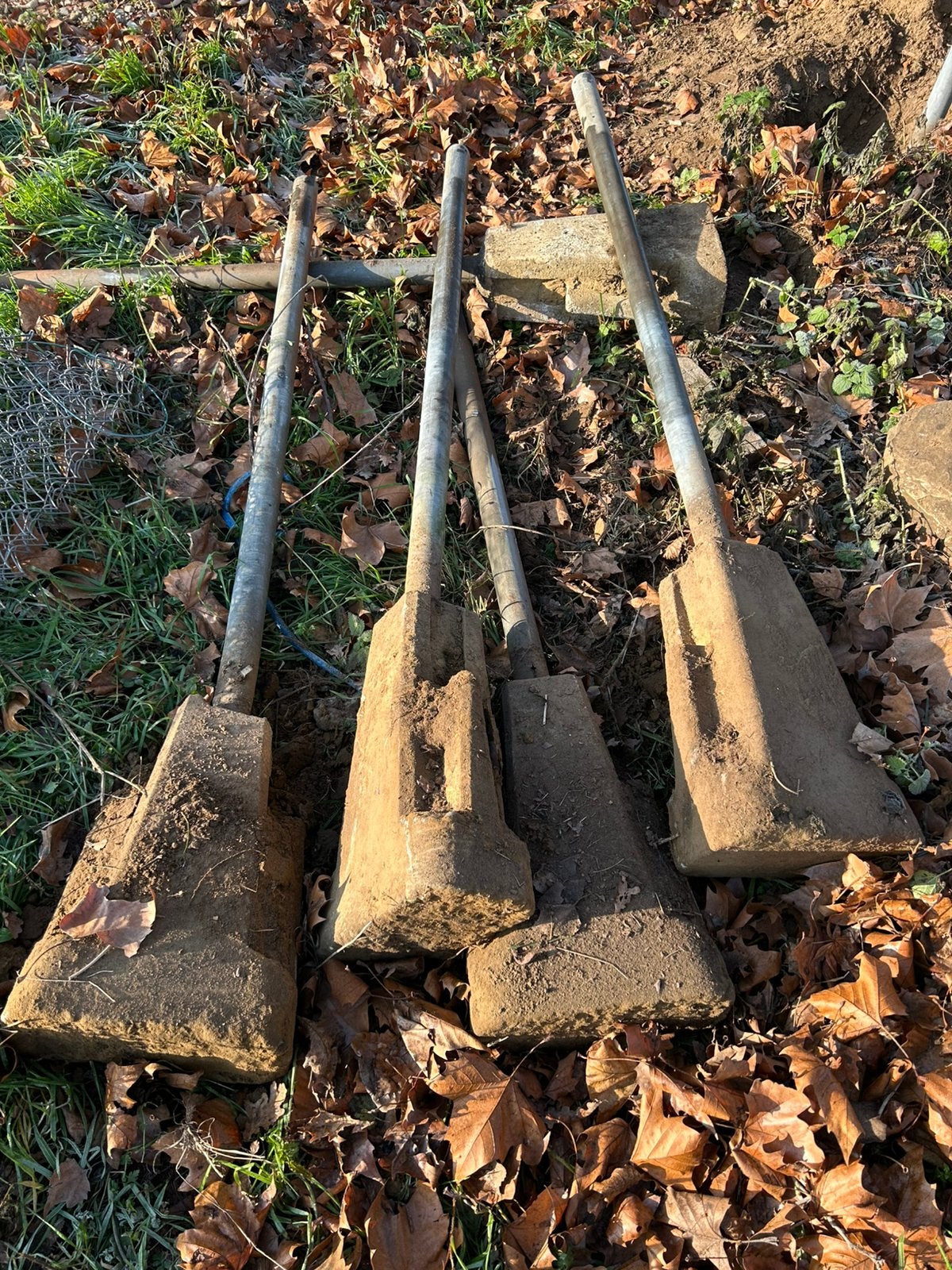 Hekwerk, palen, Tuin en Terras, Ophalen, Zo goed als nieuw