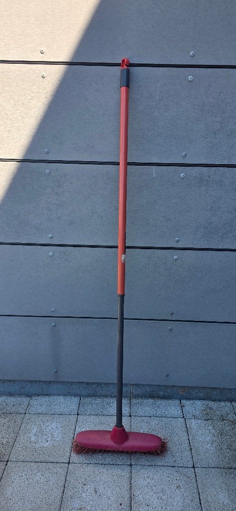 Vileda buitenborstel met verstelbare steel, Ophalen of Verzenden, Bezem of Borstel