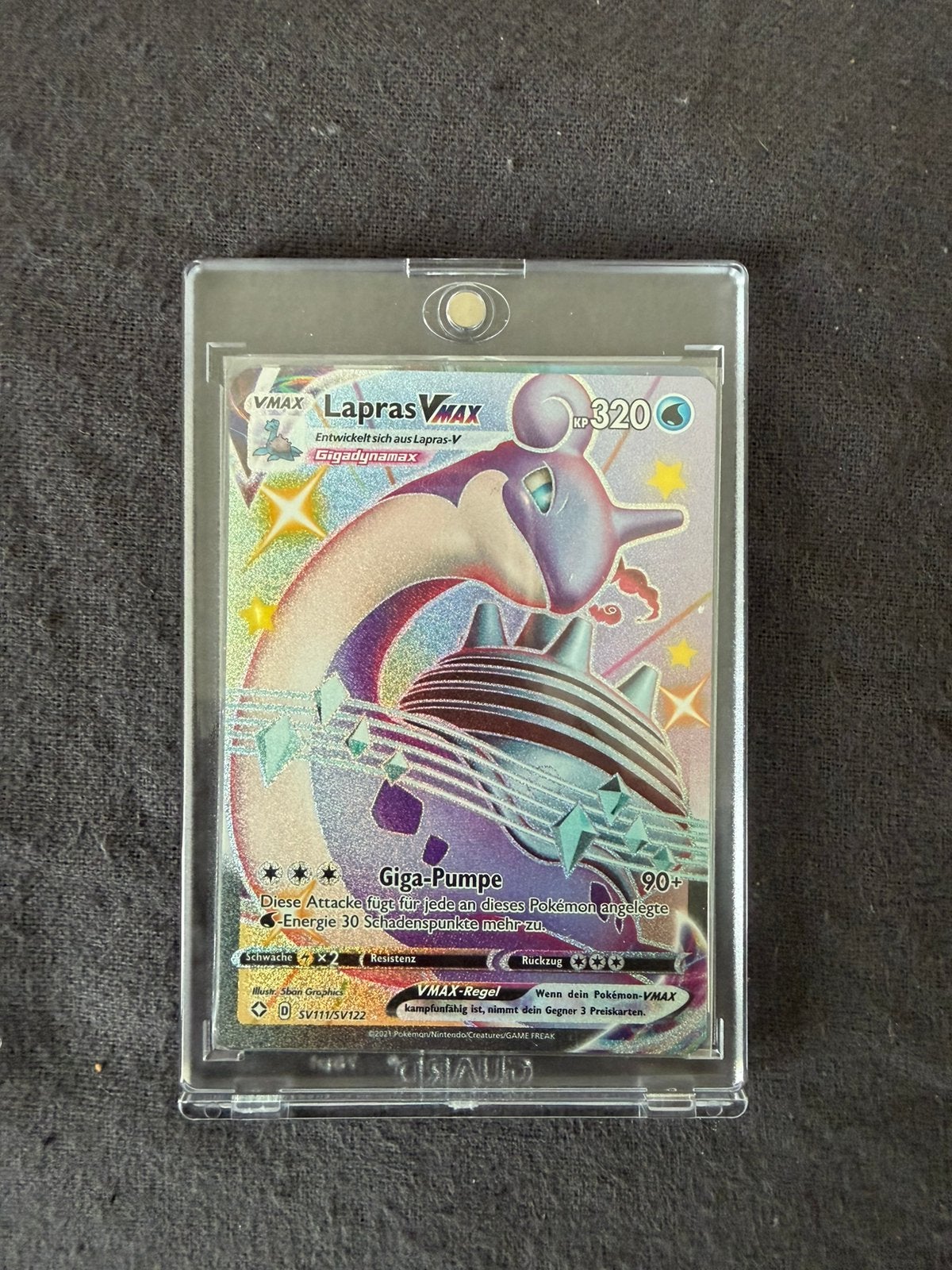Lapras VMAX, Ophalen of Verzenden, Zo goed als nieuw