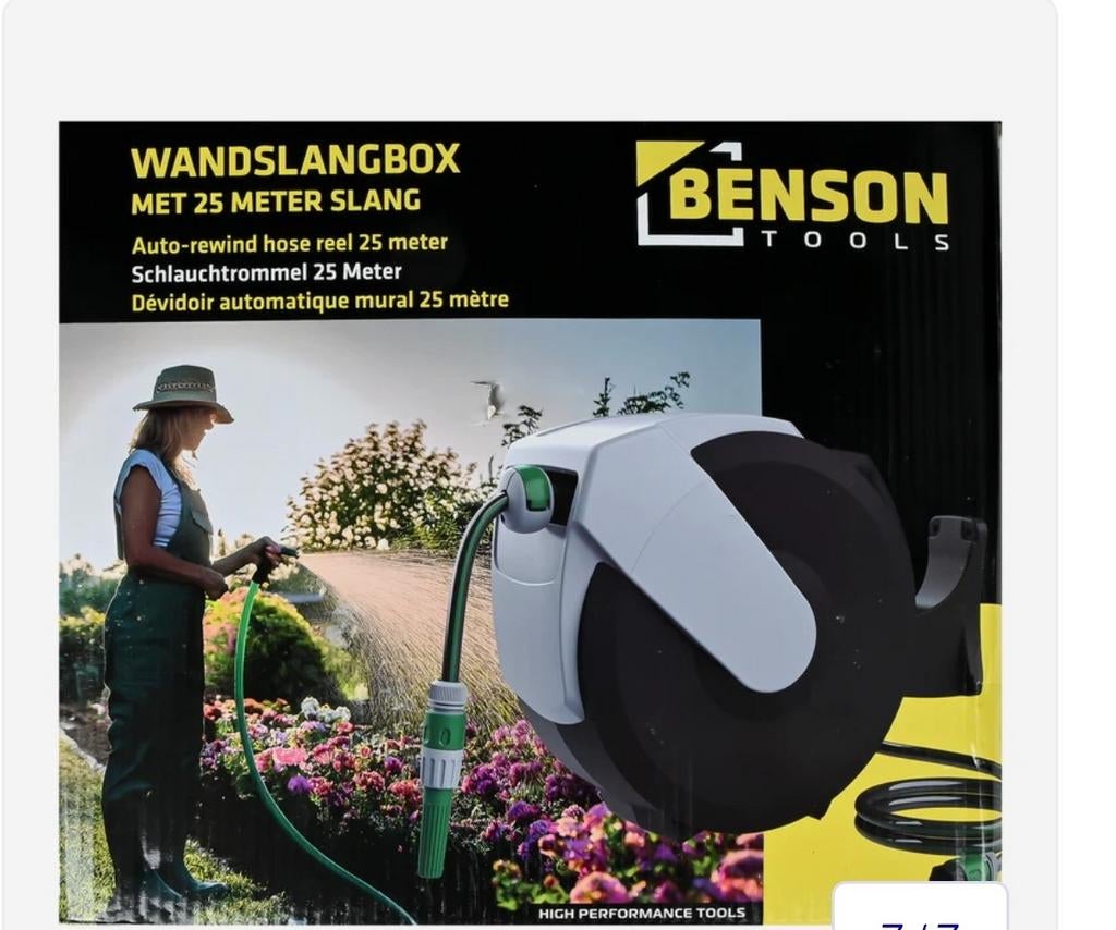 Wandslangenbox 25 meter, Tuin en Terras, Ophalen of Verzenden