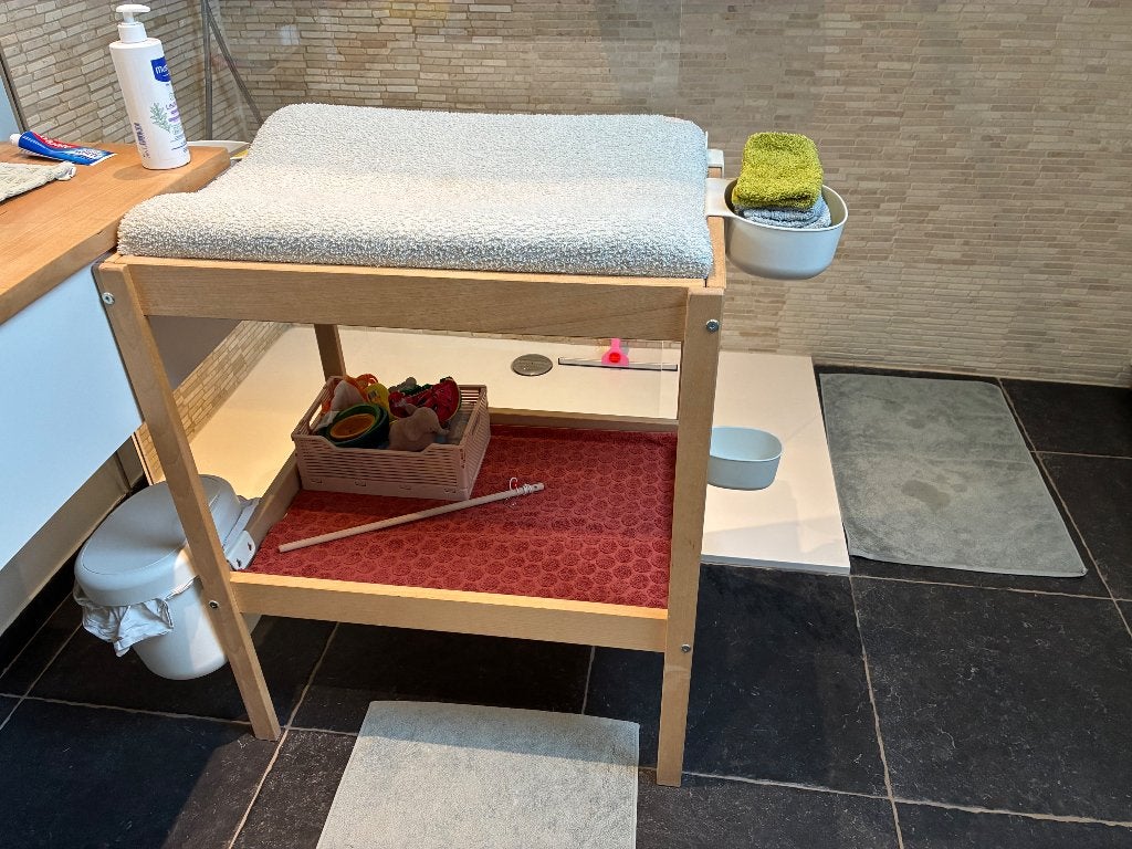 Ikea commode / verzorgingstafel met witte bakjes, Utilisé, Moins de 75 cm, Commode, Enlèvement