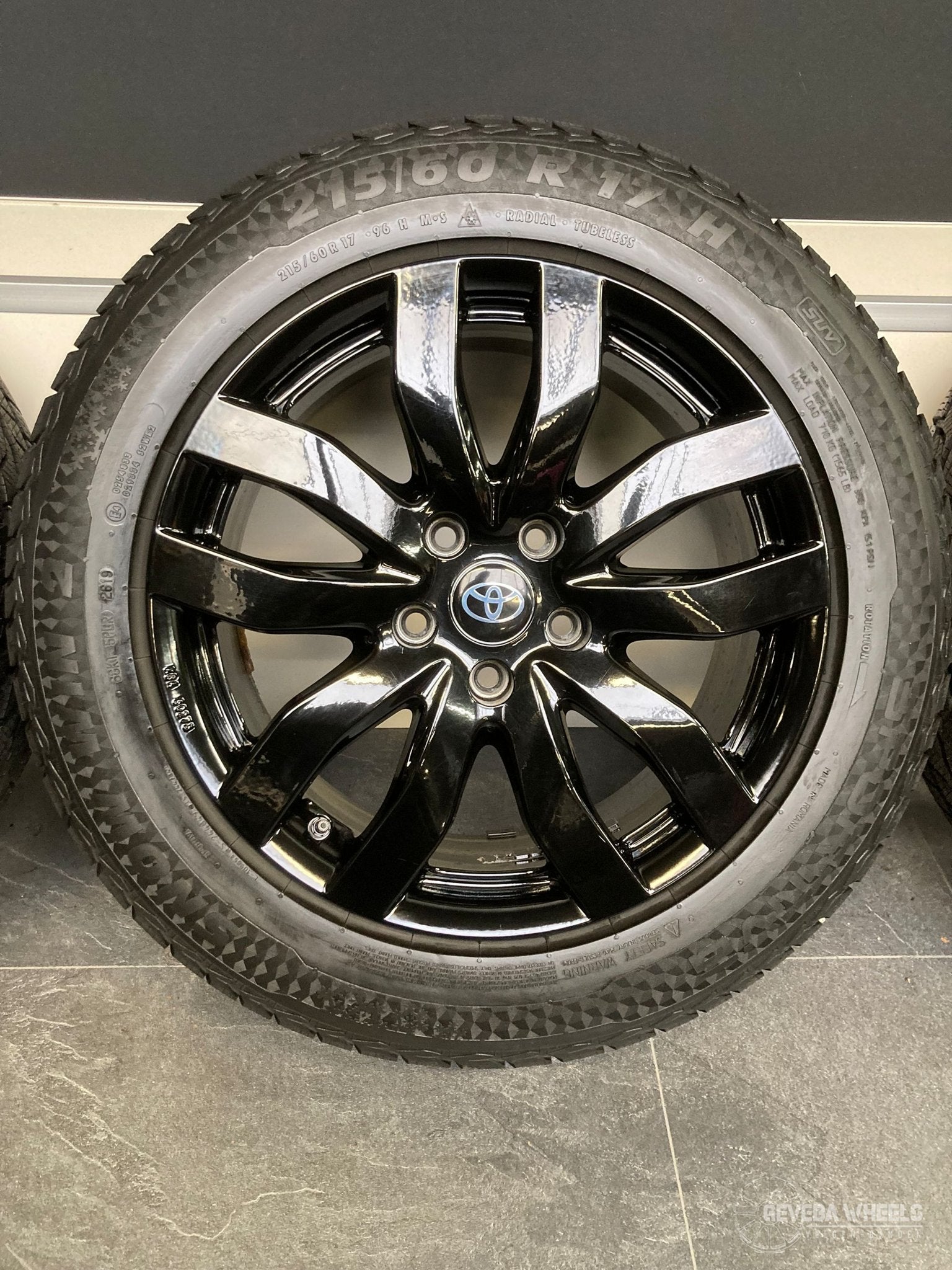 17” Toyota C-hr velgen + winterbanden 5x114.3 TPMS 215/60/17, Pneus et Jantes, Véhicule de tourisme, -, 17 pouces