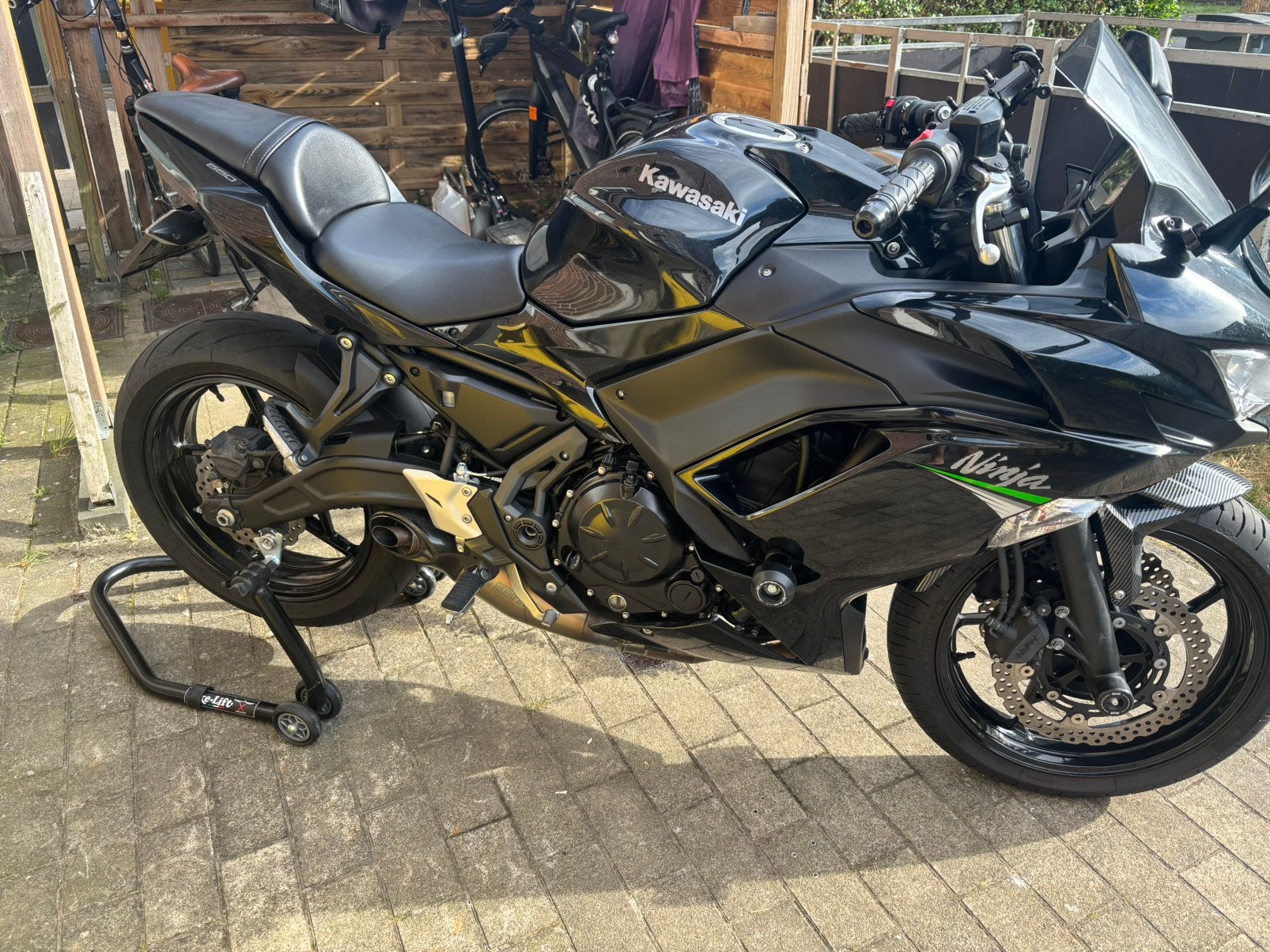 Kawasaki Ninja 650 A2 – Akrapovič Titanium uitlaatsysteem, Particulier