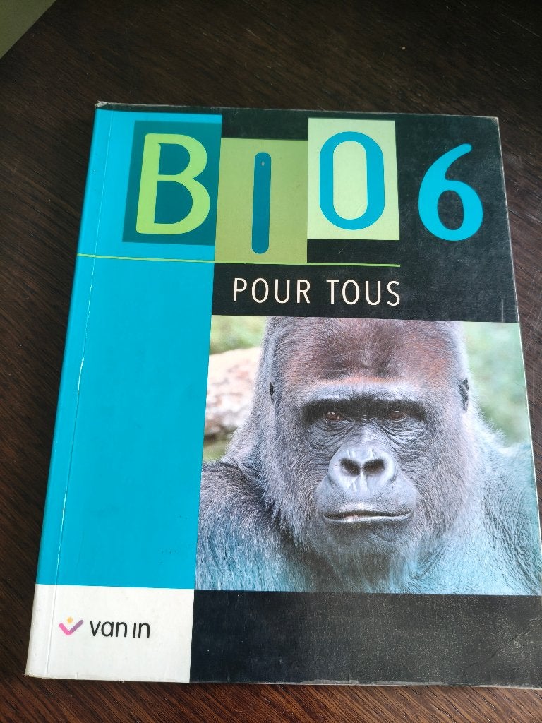 Bio 6 pour tous - manuel, Livres, Enlèvement ou Envoi, Van in, Biologie, Utilisé
