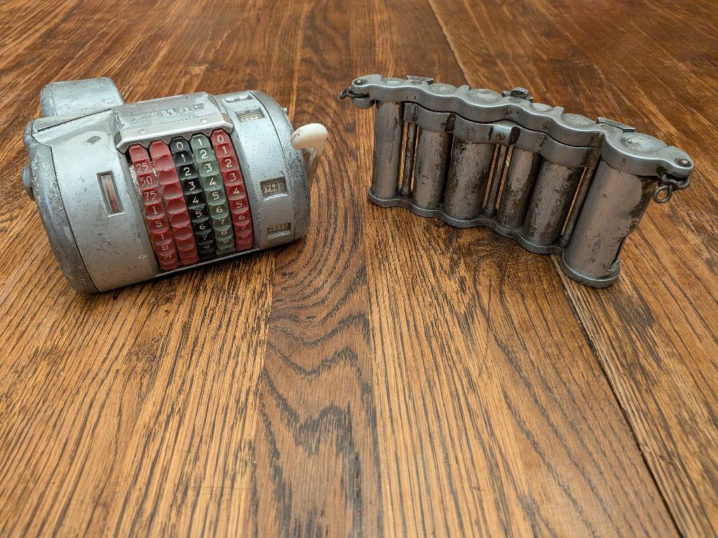 Vintage Almex buskaartjesmachine + geldcassette, Ophalen of Verzenden