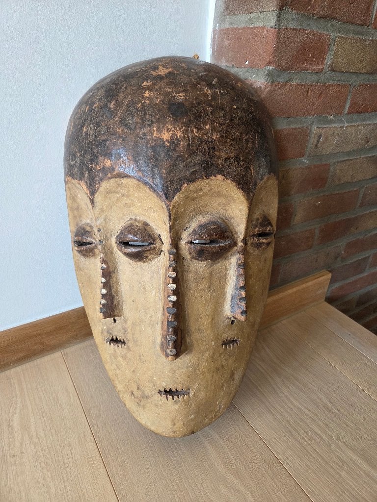 Afrikaans houten masker — Congo, Antiek en Kunst, Gesneden, Afrika, Masker, 44 cm