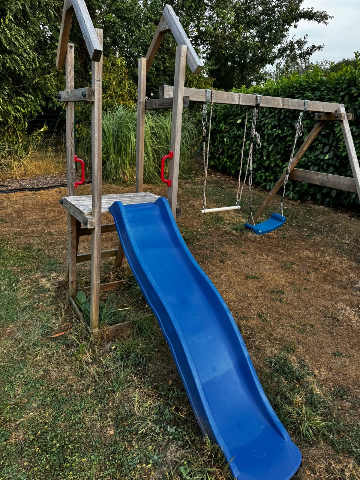 Module de jeux extérieur WICKEY en bois – 175 €, Enlèvement, Comme neuf, Toboggan