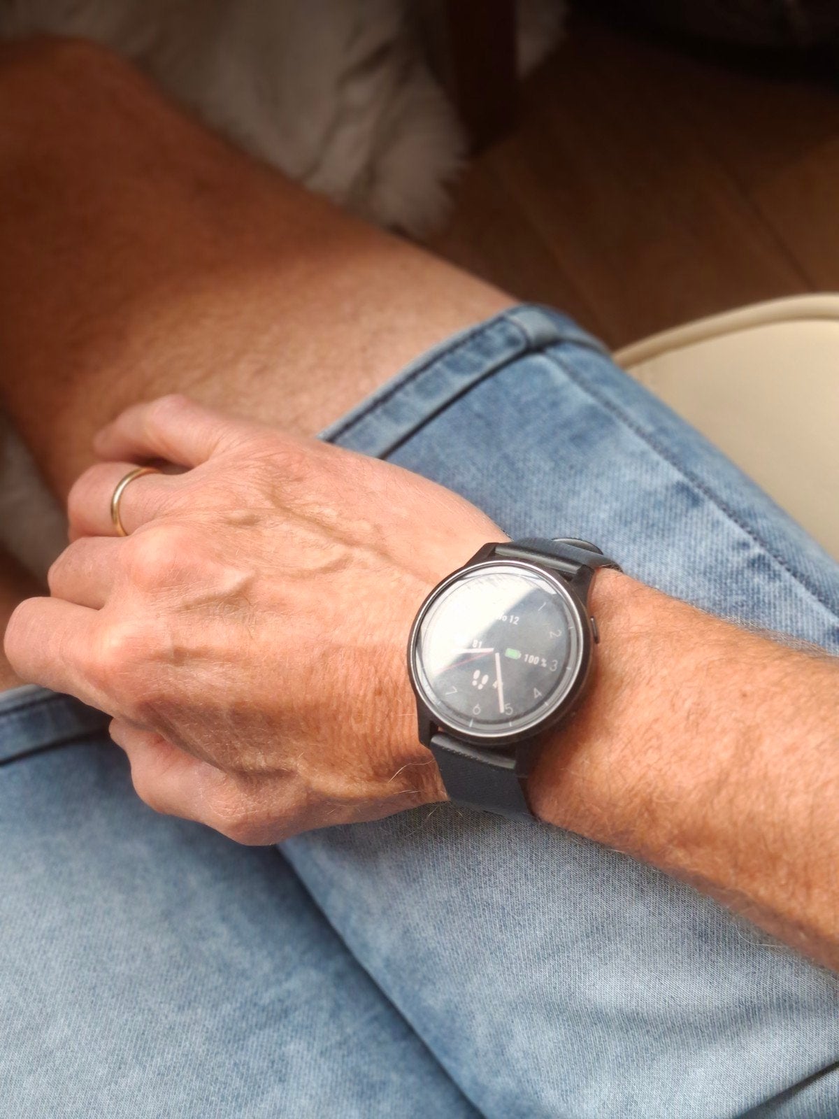 Garmin Vivoactive 4 horloge, zwart., Handtassen en Accessoires, Sporthorloges, Garmin Vivoactive 4, Gebruikt, Zwart, Ophalen of Verzenden