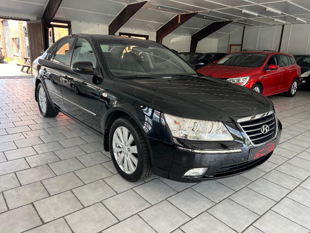hyundai sonata 2.0 diesel/AUTOMAAT/CAR PASS/garantie, Auto's, 4 deurs, Zwart, Zwart, Leder