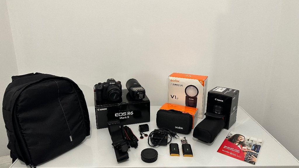 Canon r6 mark ii, TV, Hi-fi & Vidéo, Appareils photo numériques, Neuf, Pare-soleil, Canon, Appareil photo hybride
