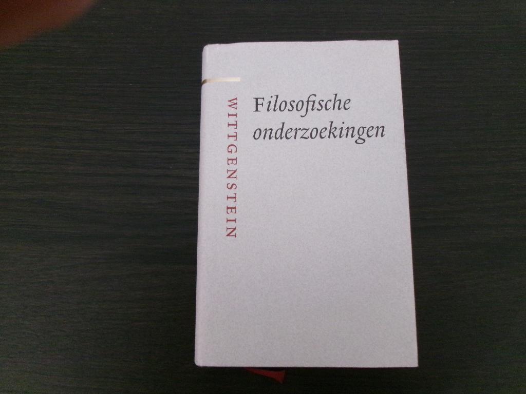 Filosofische onderzoekingen  -Wittgenstein-, Ophalen of Verzenden