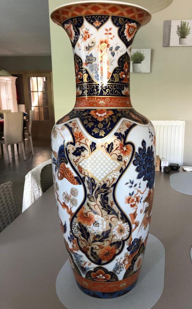 Prachtige Kaiser Porzellan vaas–Yokohama “Echt Kobalt”, Antiek en Kunst, Ophalen