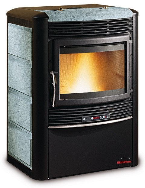 Palletkachel Extraflame Ecologica 10kw in uitstekende staat, Ophalen, Zo goed als nieuw, Vrijstaand, Pelletkachel