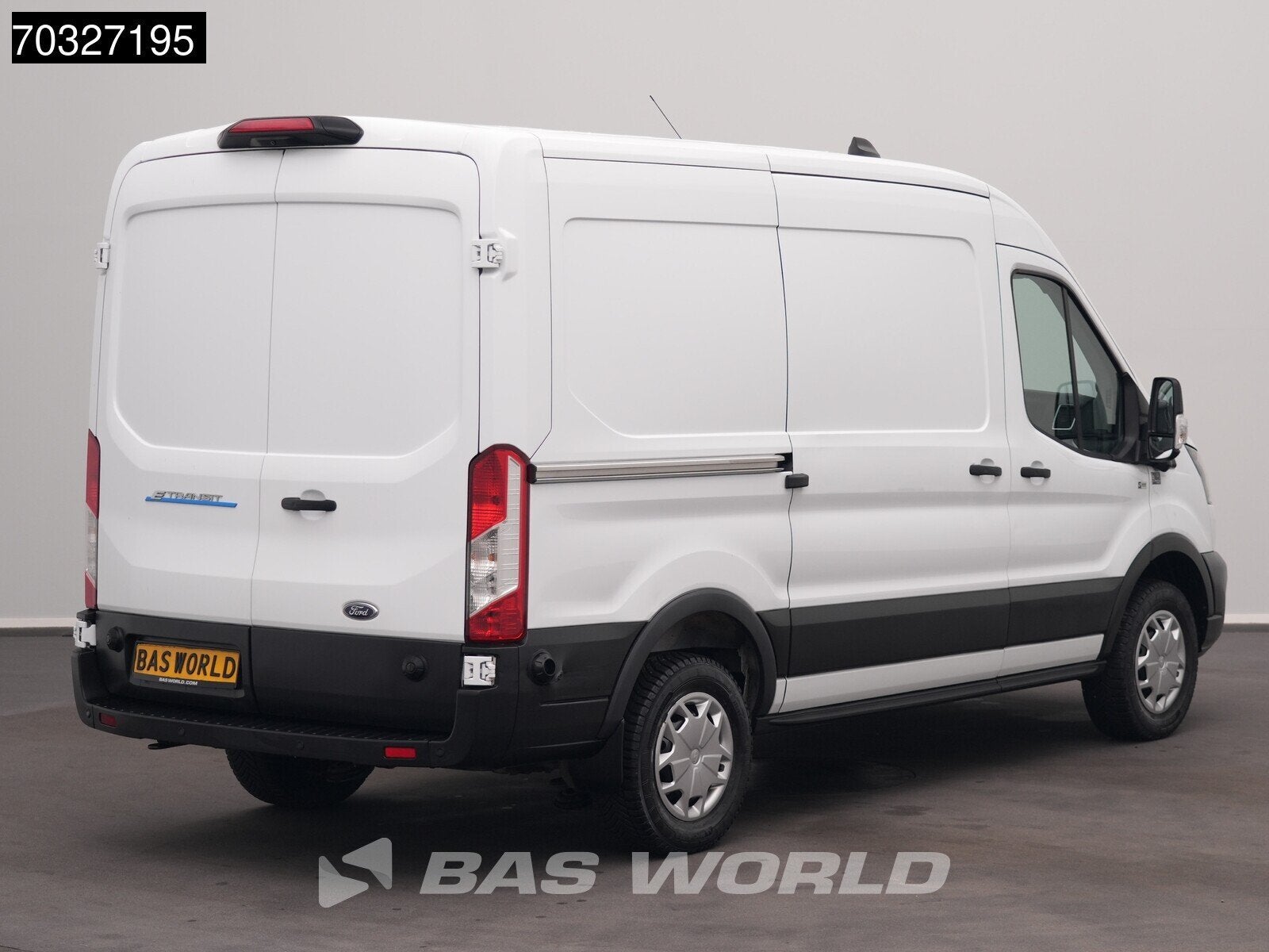 Ford e-Transit 184pk Elektrisch 68kWh 317km WLTP L2H2 Navi A, Automaat, Stof, Gebruikt, Parkeersensor