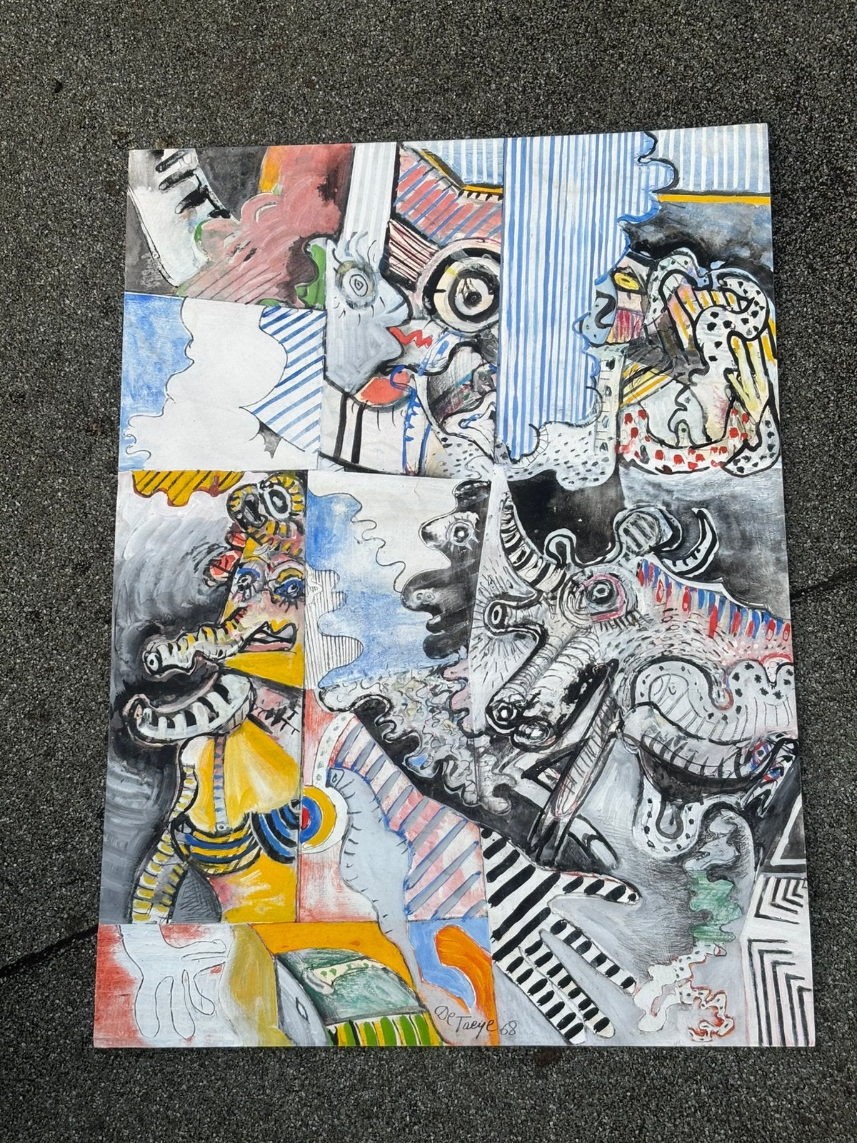 Peinture sur papier de Camille de Taeye, 68, Enlèvement ou Envoi, Après 1940, Affranchi
