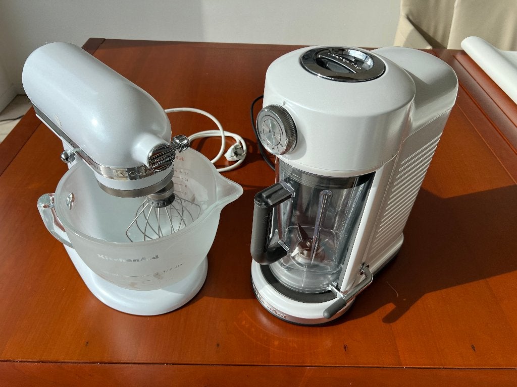 KitchenAid Artisan Menger & Power Blender pearl white - NEW, Electroménager, Enlèvement, Neuf