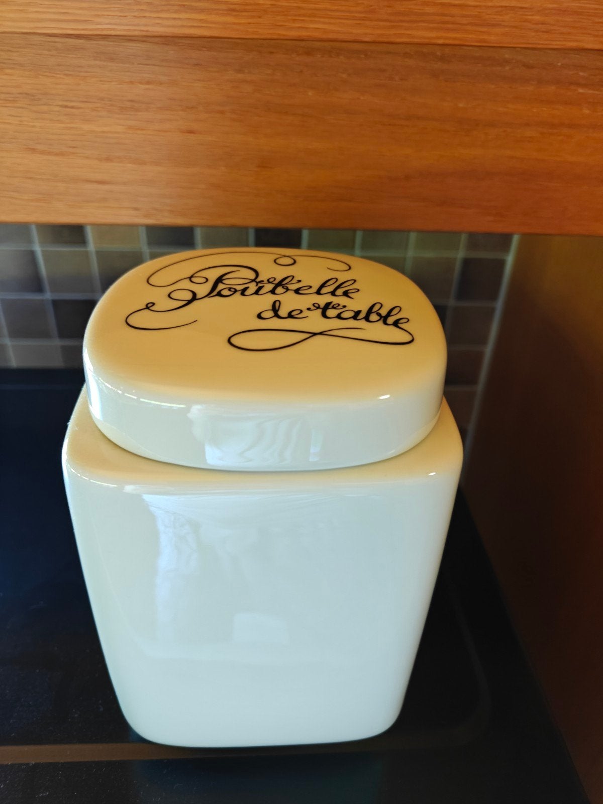 Poubelle de table vintage en porcelaine, Enlèvement ou Envoi