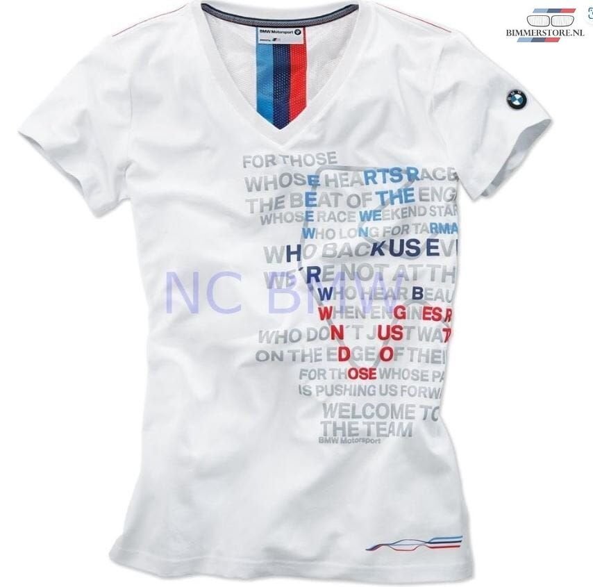 T-shirt dames Motorsport graphic wit maat M merchandise 8014, -, -, Nieuw, Ophalen of Verzenden
