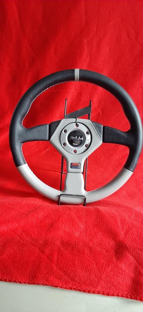 Volant sport Sportline en cuir véritable 35 cm, Enlèvement ou Envoi, Neuf