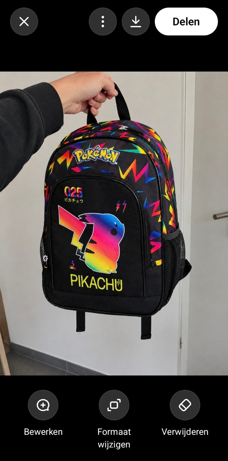 sac à dos Pikachu, Bijoux, Sacs & Beauté, Enlèvement ou Envoi, Neuf, 25 à 40 cm, 30 à 45 cm
