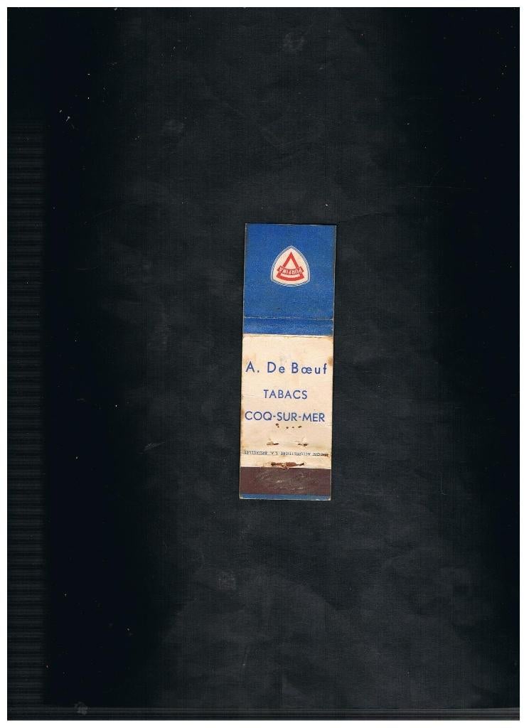 ANCIENNE ÉTIQUETTE COQ SUR MER/DE HAAN, Envoi, Utilisé, Boîtes ou marques d'allumettes